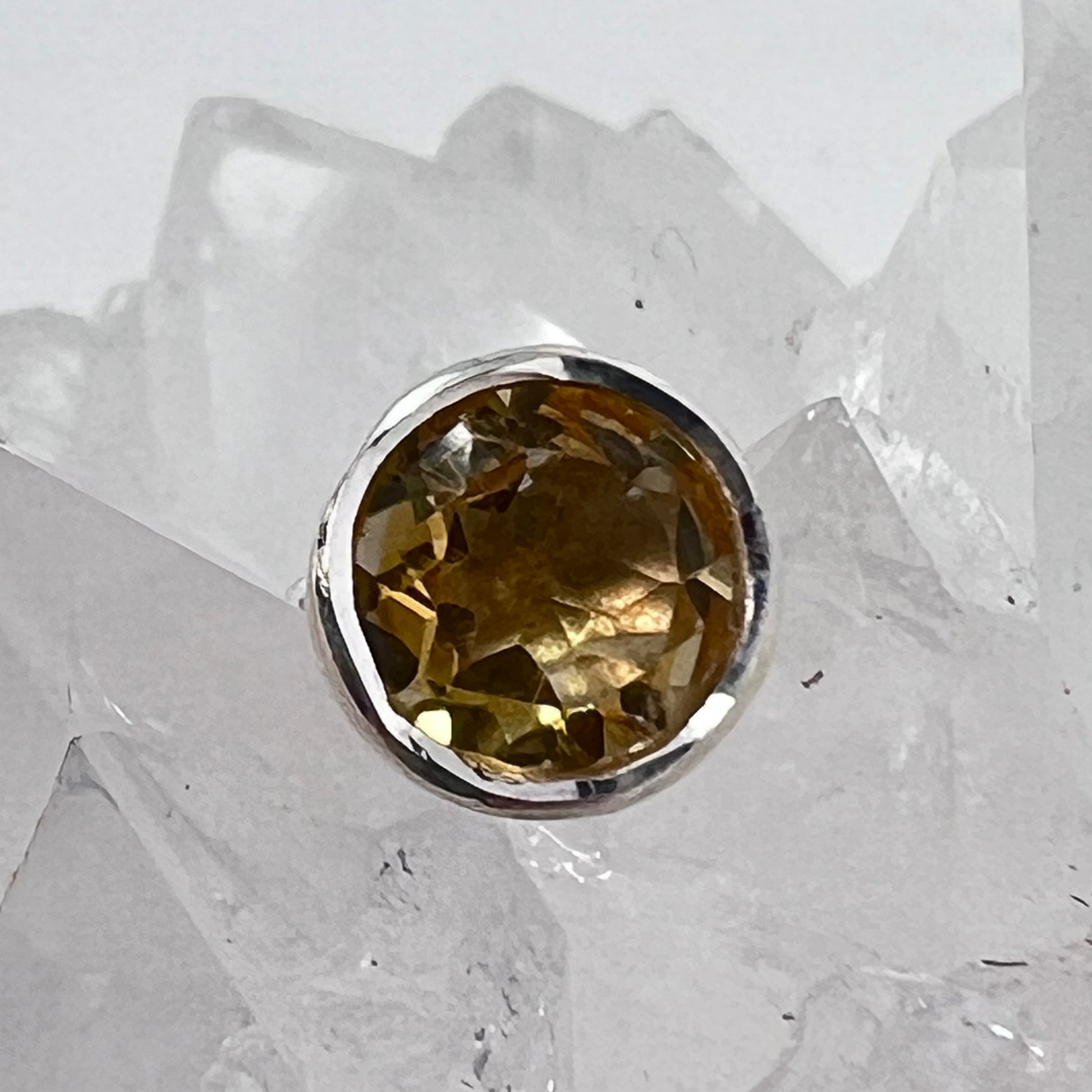 Earrings - Citrine (Round)