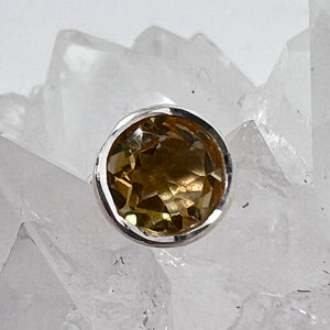 Earrings - Citrine (Round)