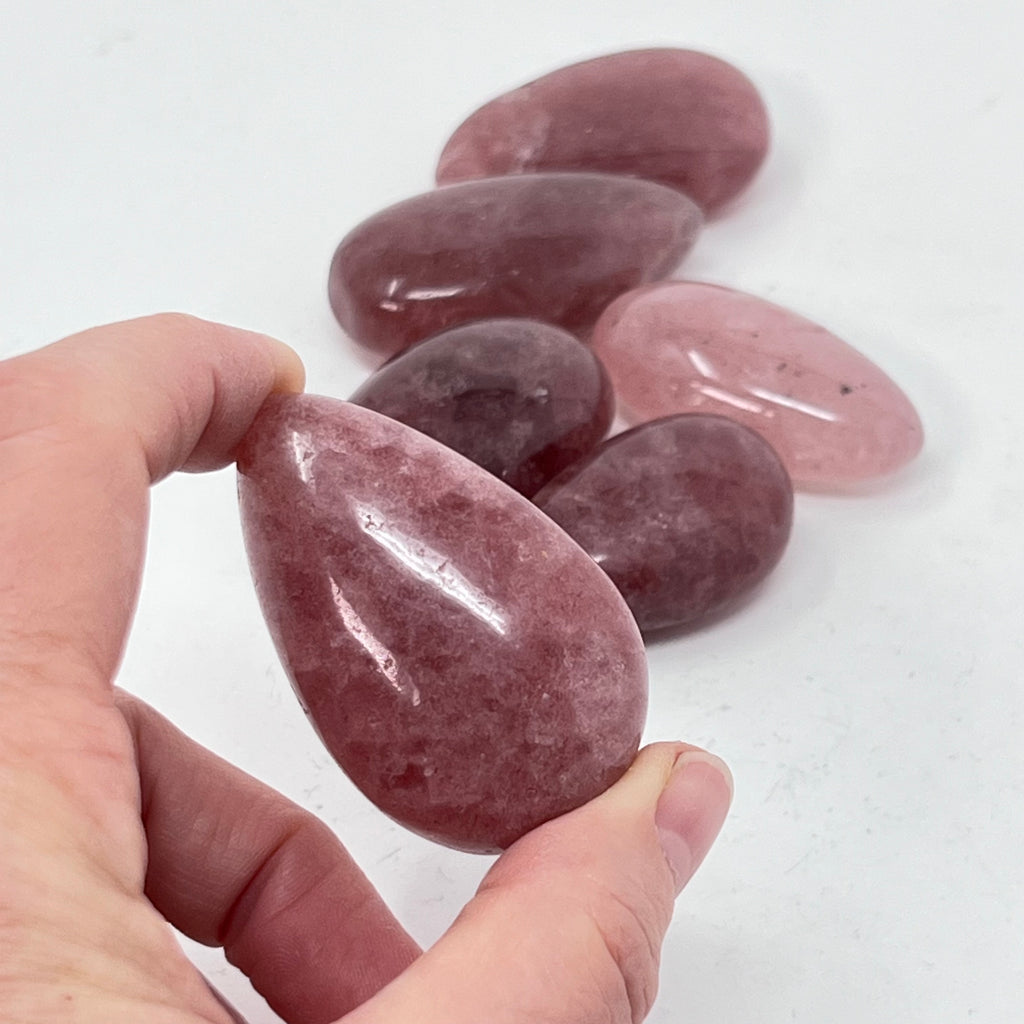 Strawberry Quartz - Tumbled (Large $10)