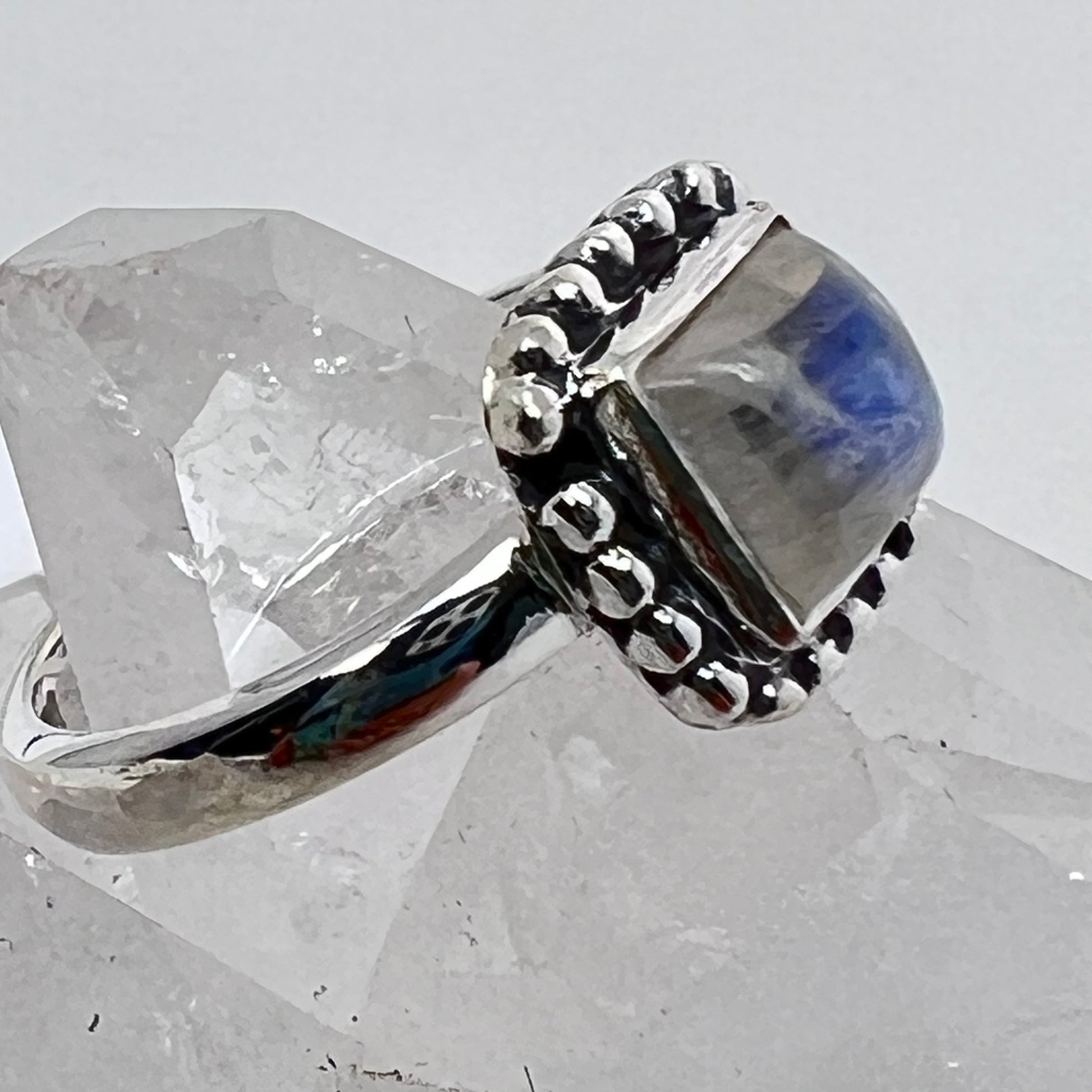 Ring - Rainbow Moonstone Size 7