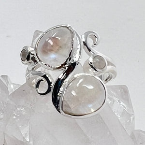 Ring - Rainbow Moonstone Size 10