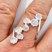 Load image into Gallery viewer, Ring - Rainbow Moonstone - Size 8
