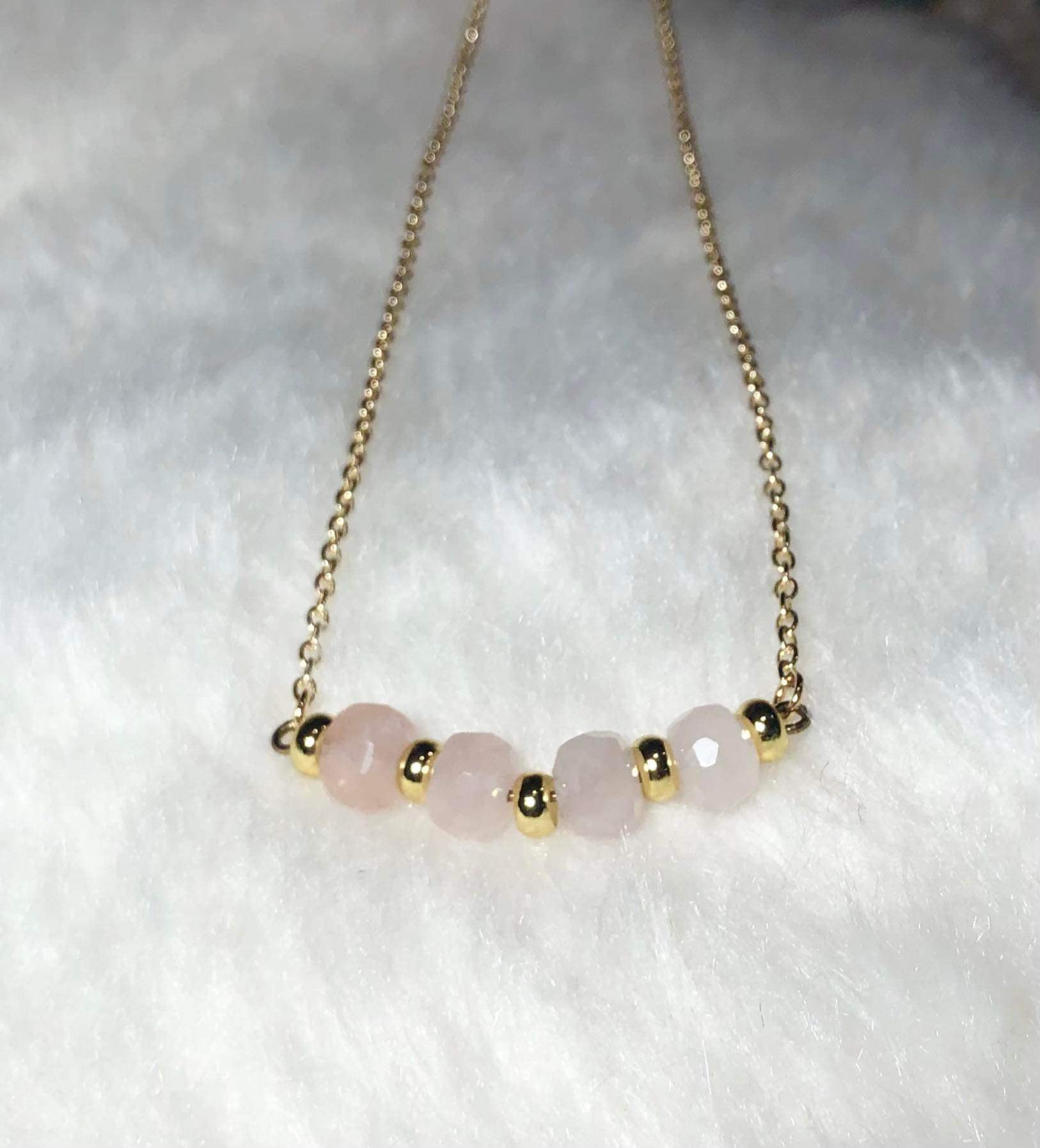 Pendant by SoulSkin - Rose Quartz Beaded
