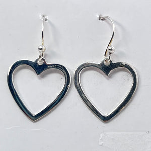 Earrings - Silver Hearts