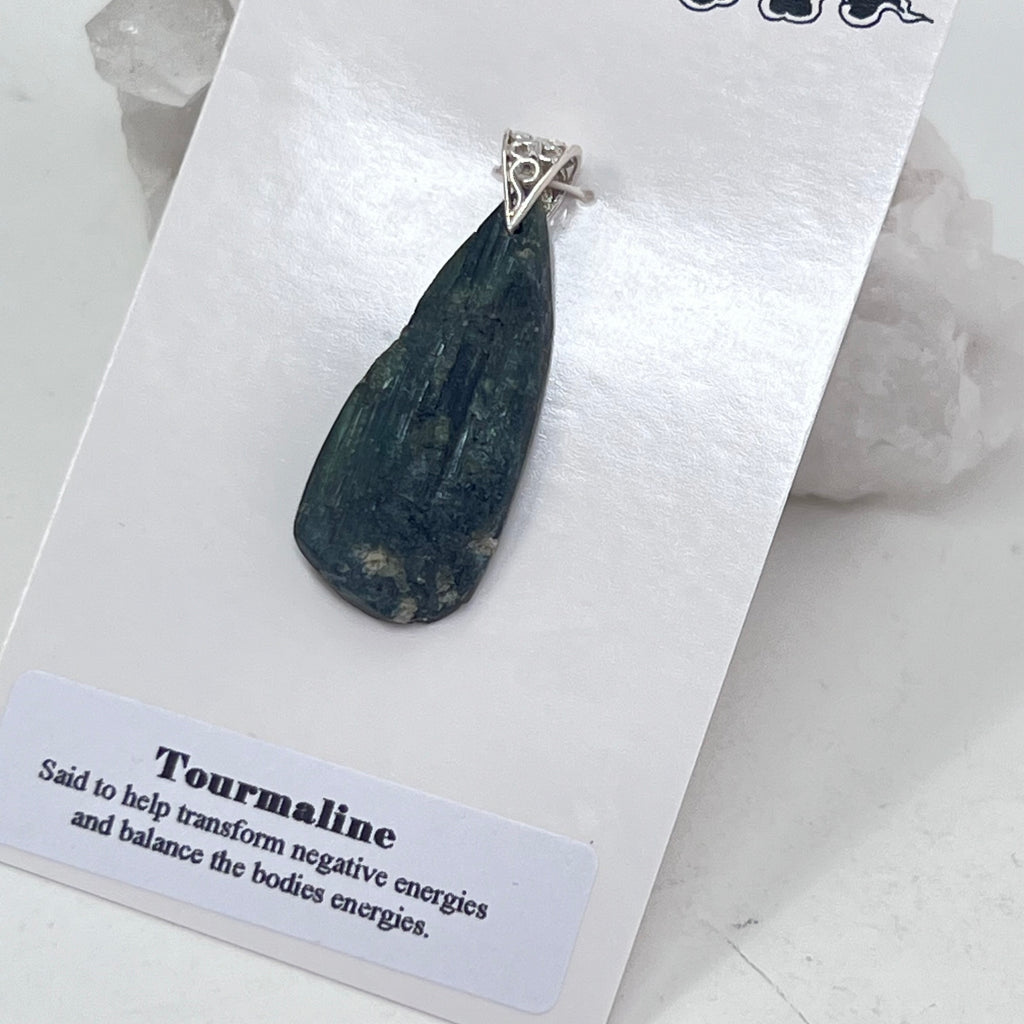 Pendant - Tourmaline (Green/Black)