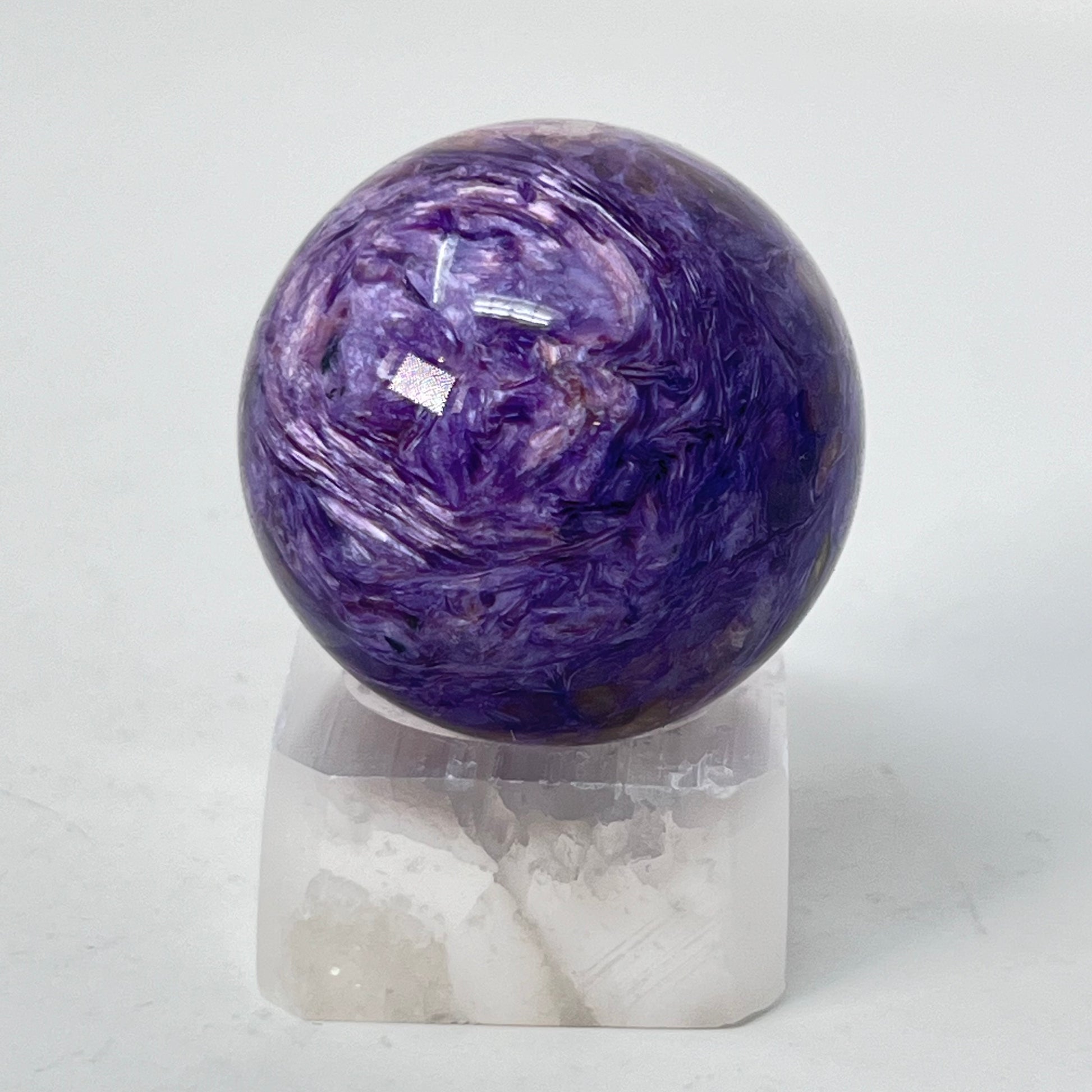 Sphere Stand - Selenite