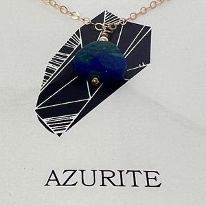 Azurite Necklace by Eleven Love