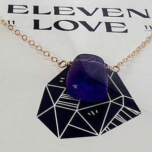 Amethyst Necklace by Eleven Love