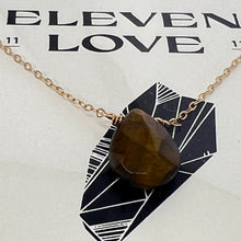 Load image into Gallery viewer, Tiger&#39;s Eye Necklace by Eleven Love

