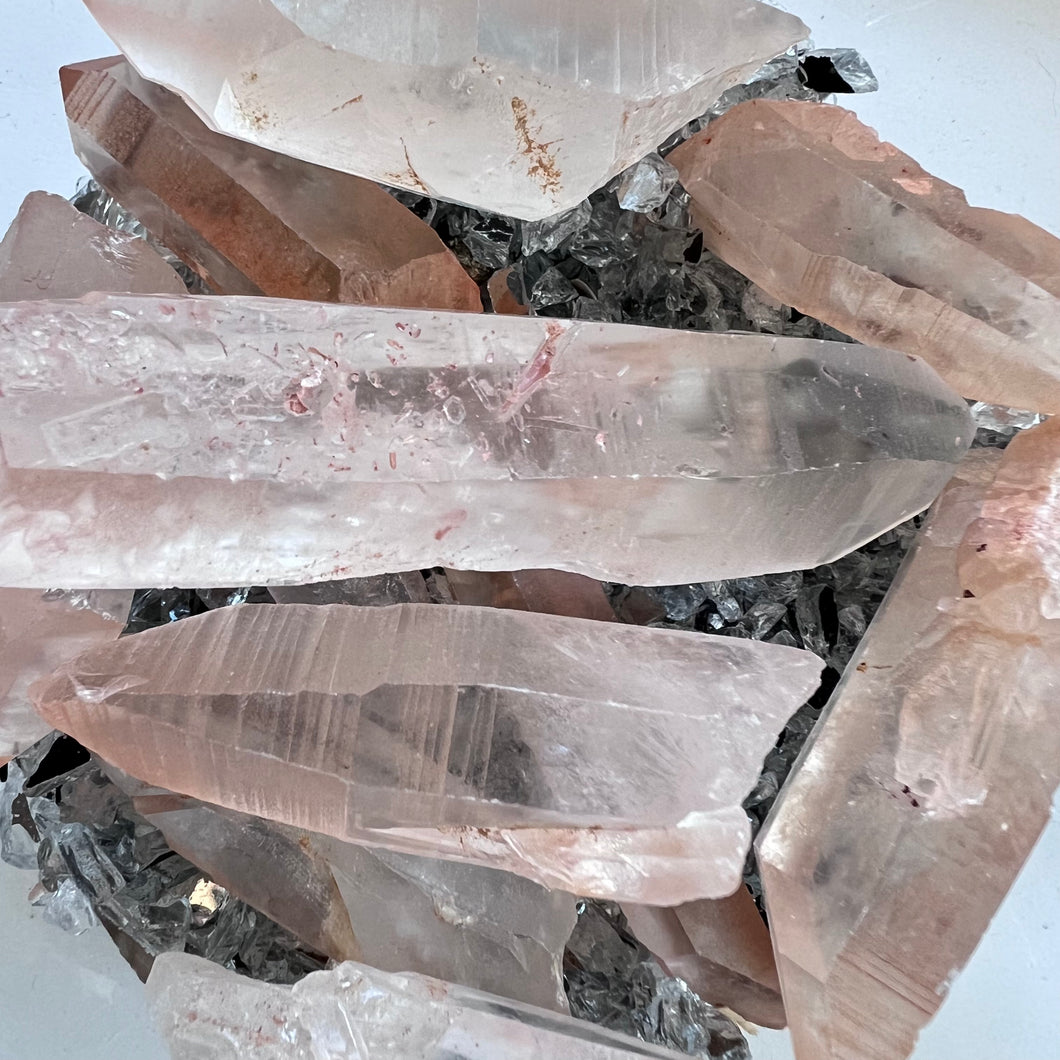 Tangerine Lemurian Points (Rough) $4.50