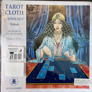 Tarot Cloth - Black Velvet "Astrology"