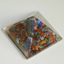 Load image into Gallery viewer, Orgone Chakra Pyramid (2 size options)
