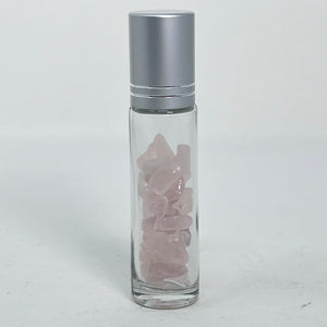 Essential Oil Roller Bottle with Crystal Chips (Options)