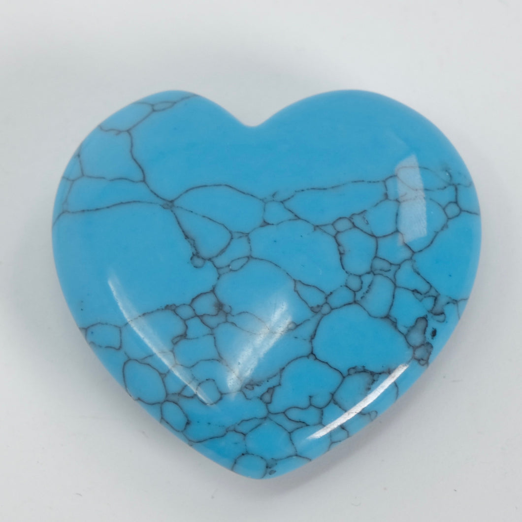 Turquoise Howlite Mini Heart