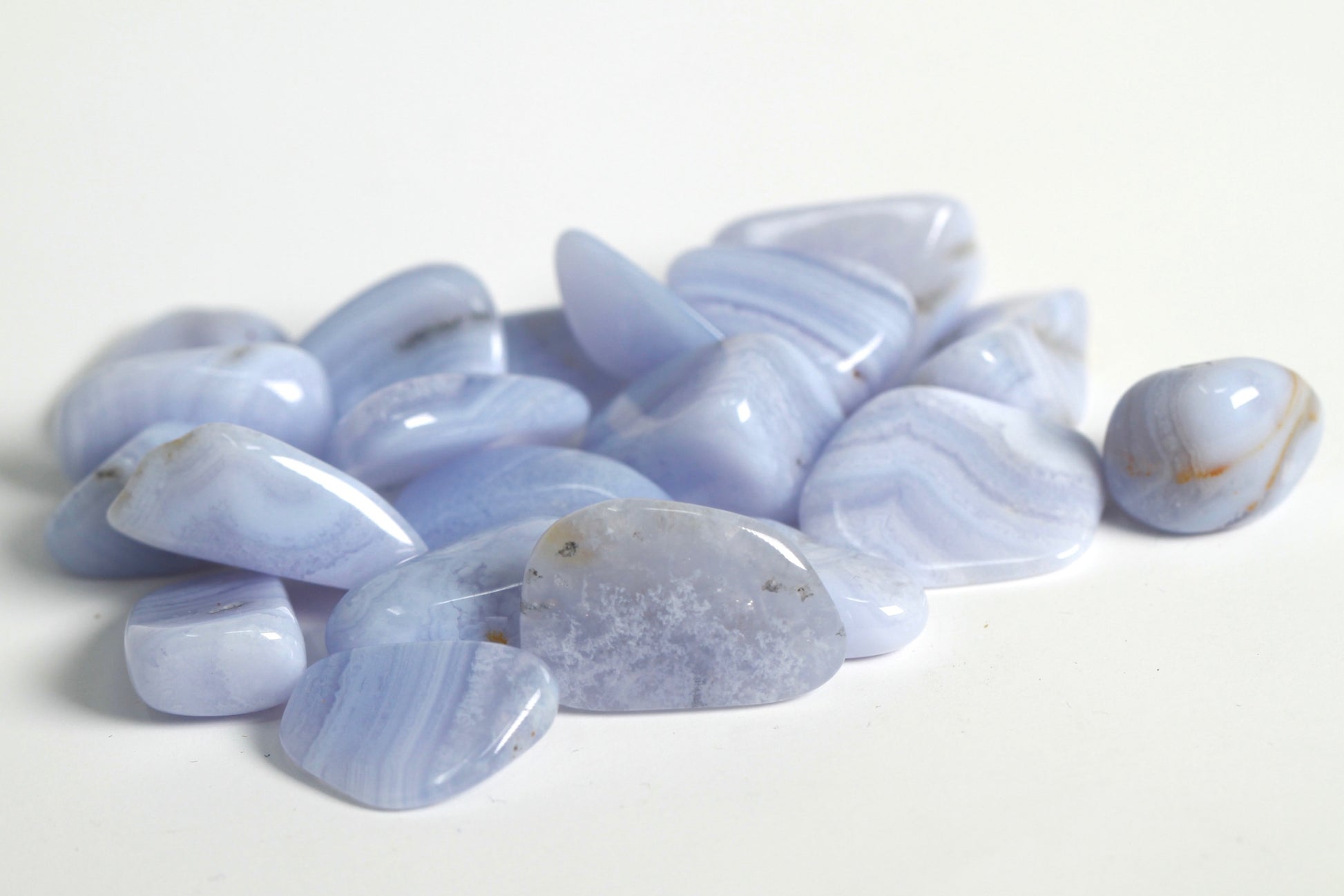 Blue Lace Agate - Tumbled