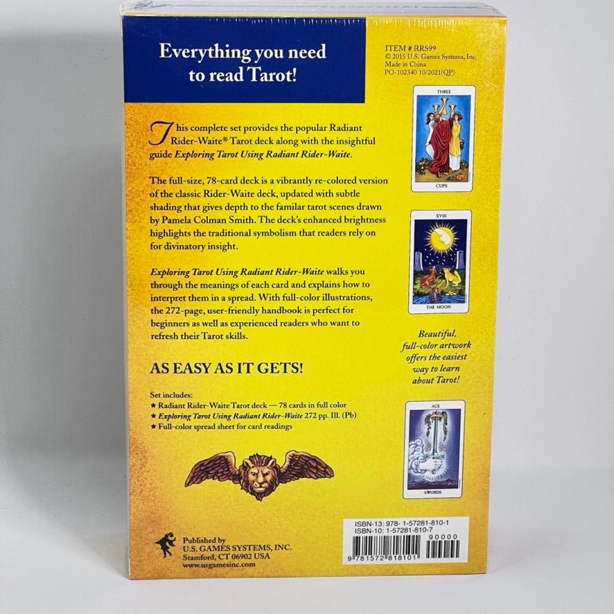 Exploring Tarot using Radiant Rider-Waite - Deck & Book Set
