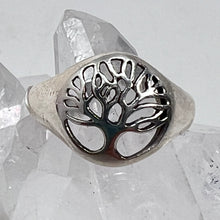 Load image into Gallery viewer, Ring - Tree of Life - (Size 6) (Solid Silver on the side)
