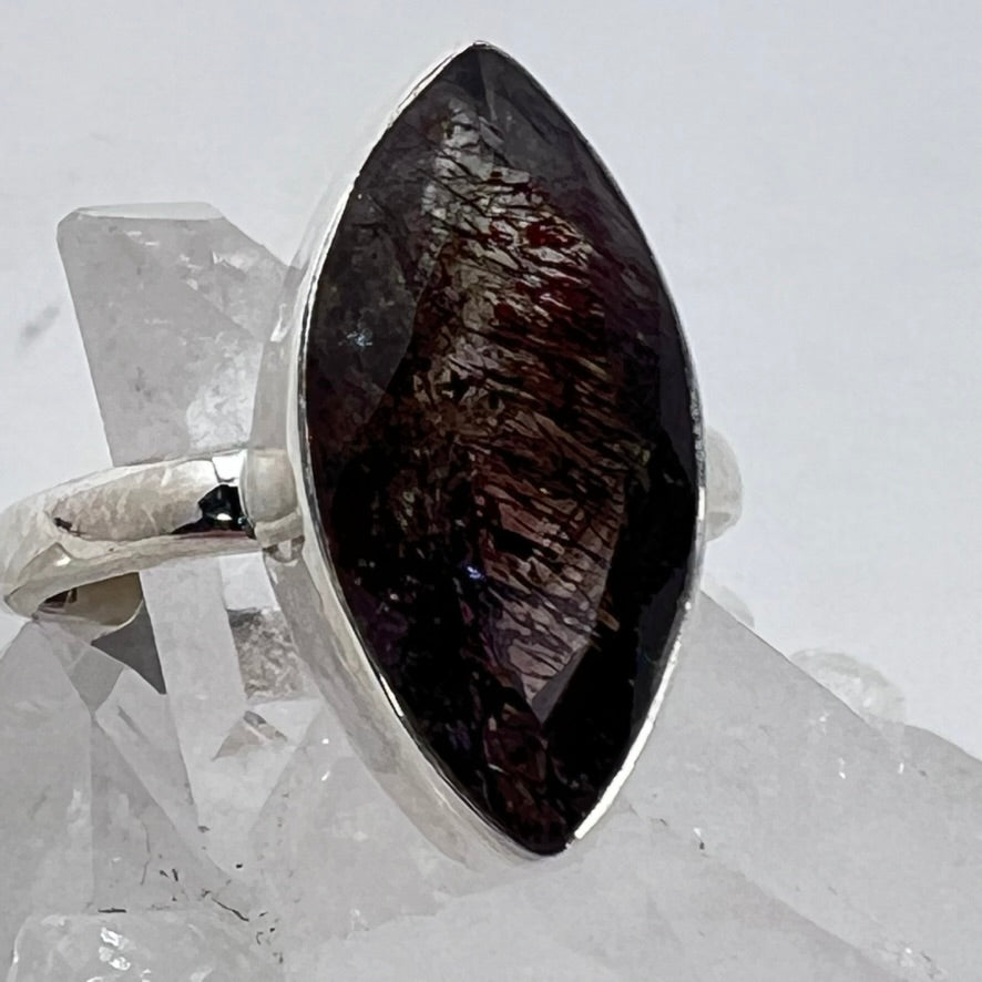 Ring - Tourmalinated Quartz - Size 9