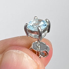 Load image into Gallery viewer, Earrings - Blue Topaz (Round)

