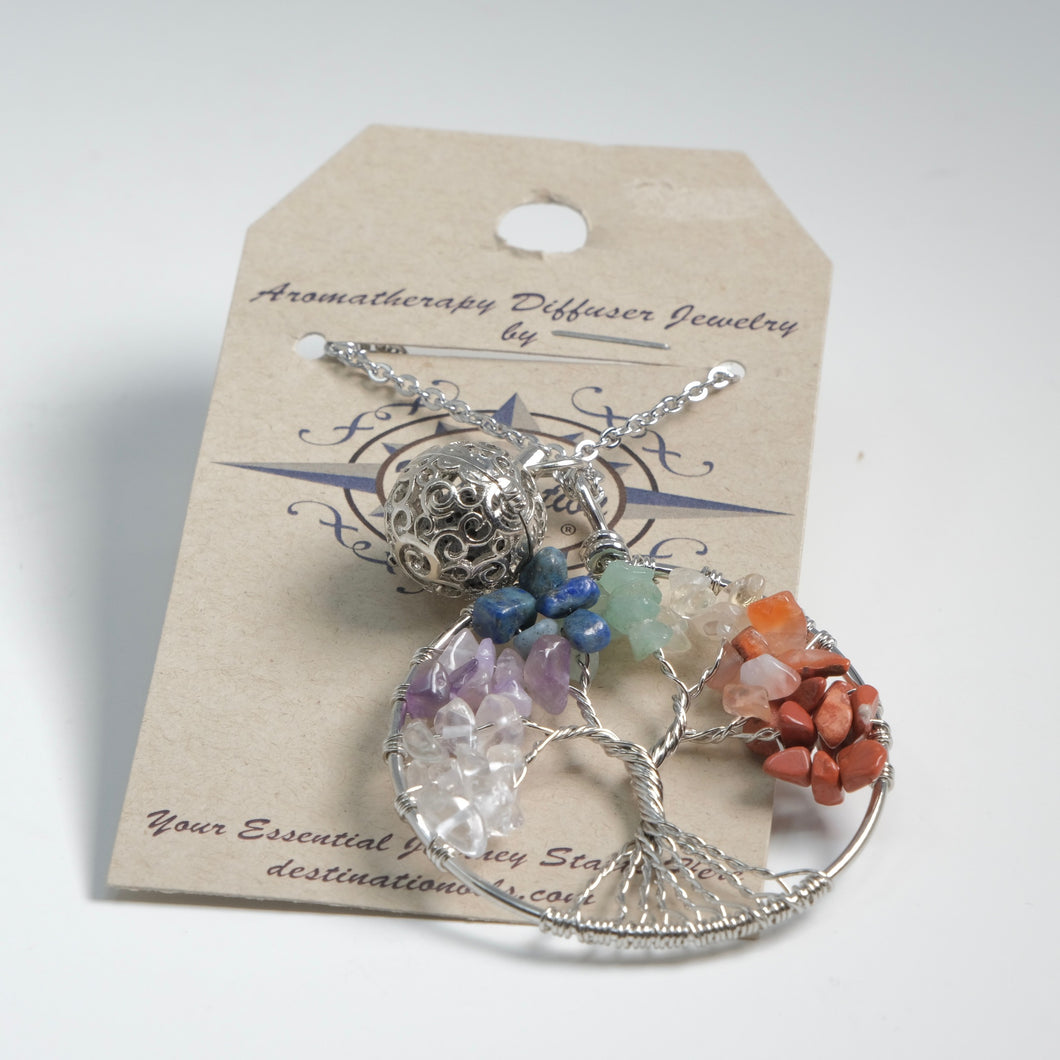 Aromatherapy Diffuser Necklace - Tree of Life