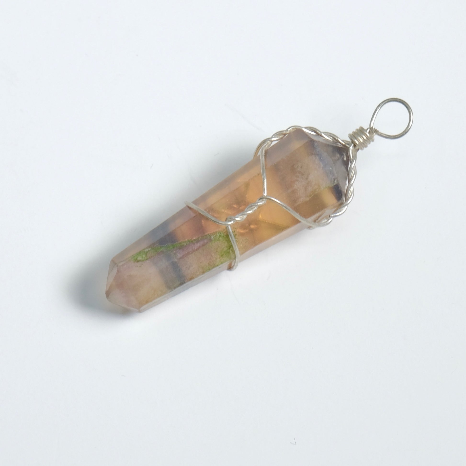 Wire Wrapped Crystal Pendant (18 Options)