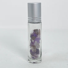 Load image into Gallery viewer, Essential Oil Roller Bottle with Crystal Chips (Options)
