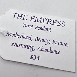 Tarot Pendant - The Empress (Gold Plated Stainless Steel)