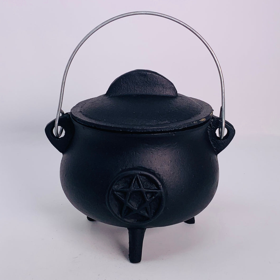 Cauldron - Cast Iron Black Pentacle (Large)