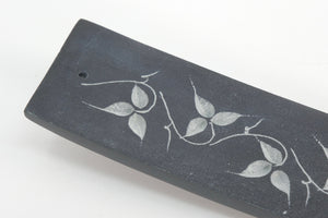 Soapstone Incense Holder - Carved Leaf