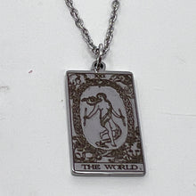 Load image into Gallery viewer, Tarot Pendant - The World (Stainless Steel)

