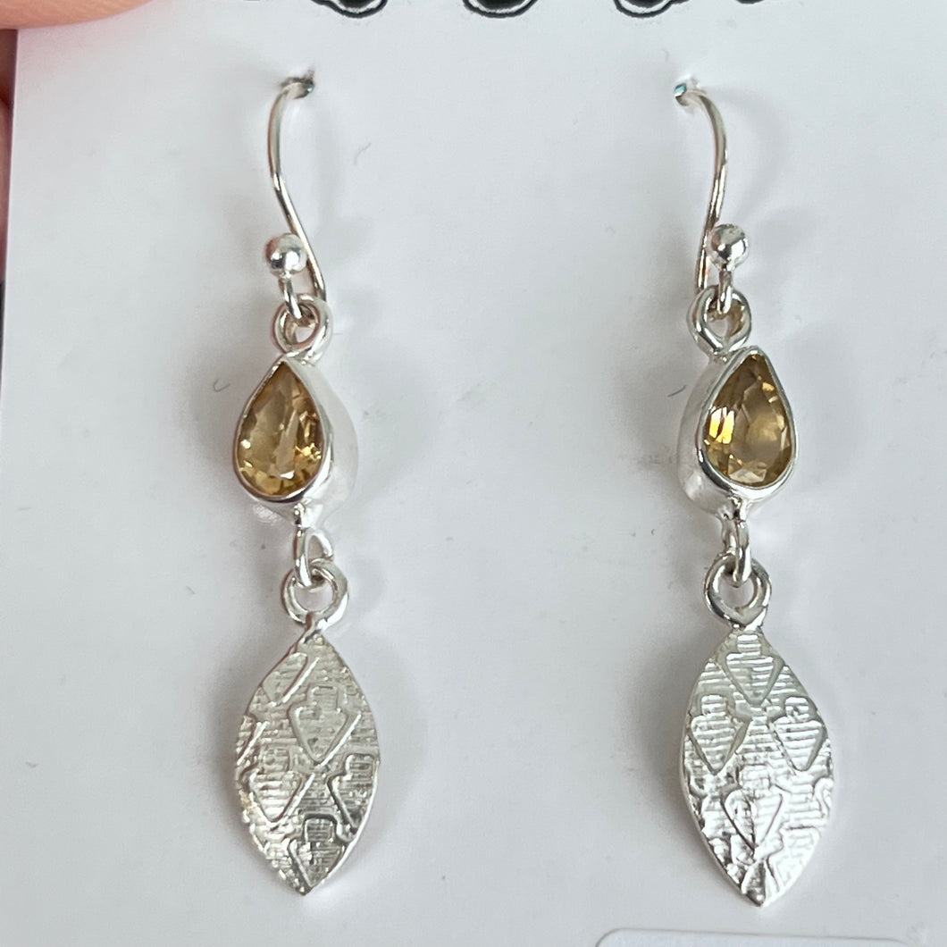 Earrings - Citrine