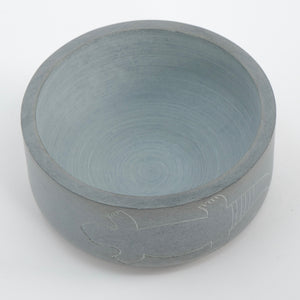 Soapstone Gecko Bowl