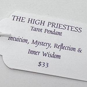 Tarot Pendant - The HIgh Priestess (Stainless Steel)
