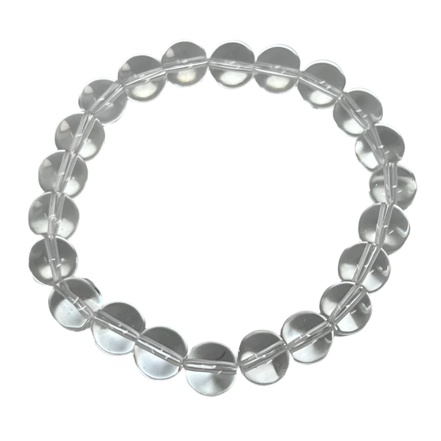 Bracelet - Clear Quartz (10mm beads)