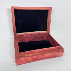 Wooden Box - Carved Pentacle