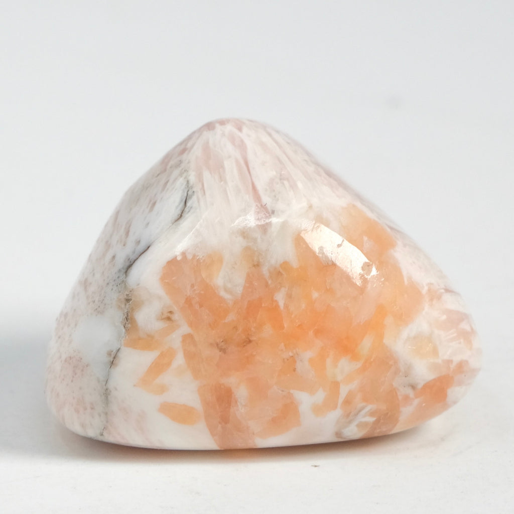 Scolecite & Stillbite (Peach Scolecite) - Tumbled