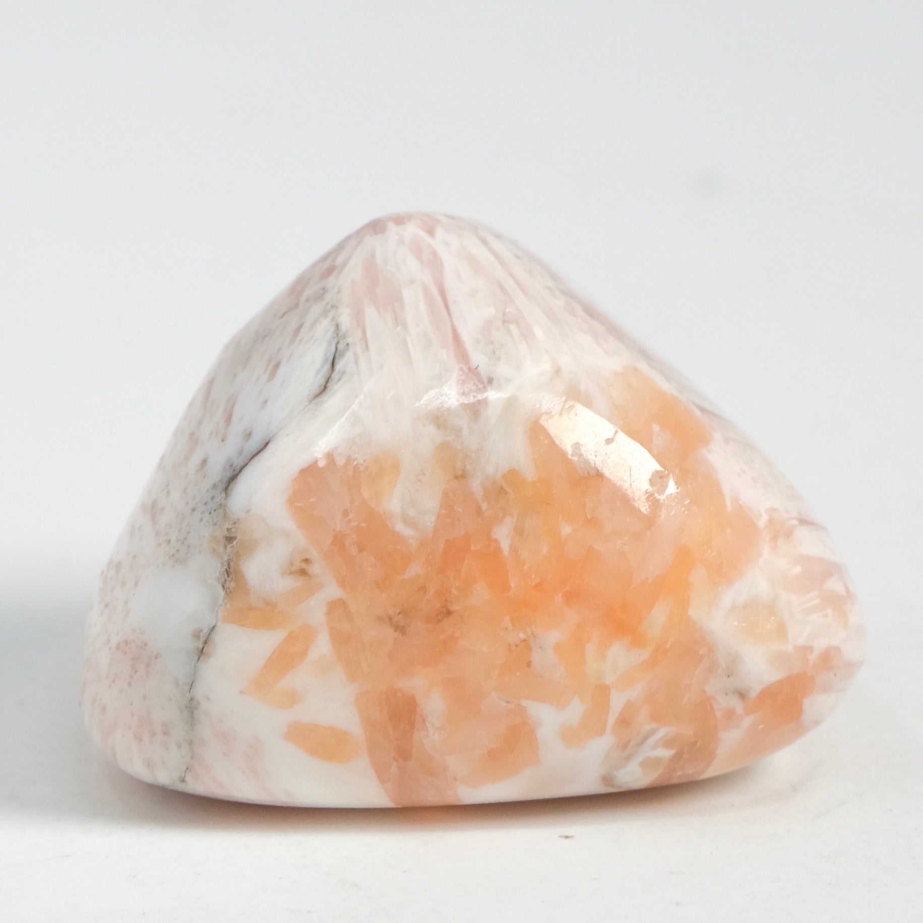 Scolecite & Stillbite (Peach Scolecite) - Tumbled