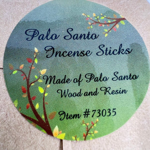 Palo Santo Incense Sticks (pack of 6)