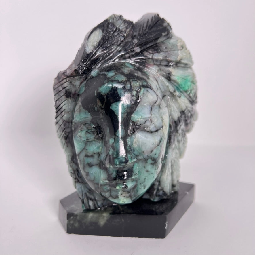 Emerald Head Carving