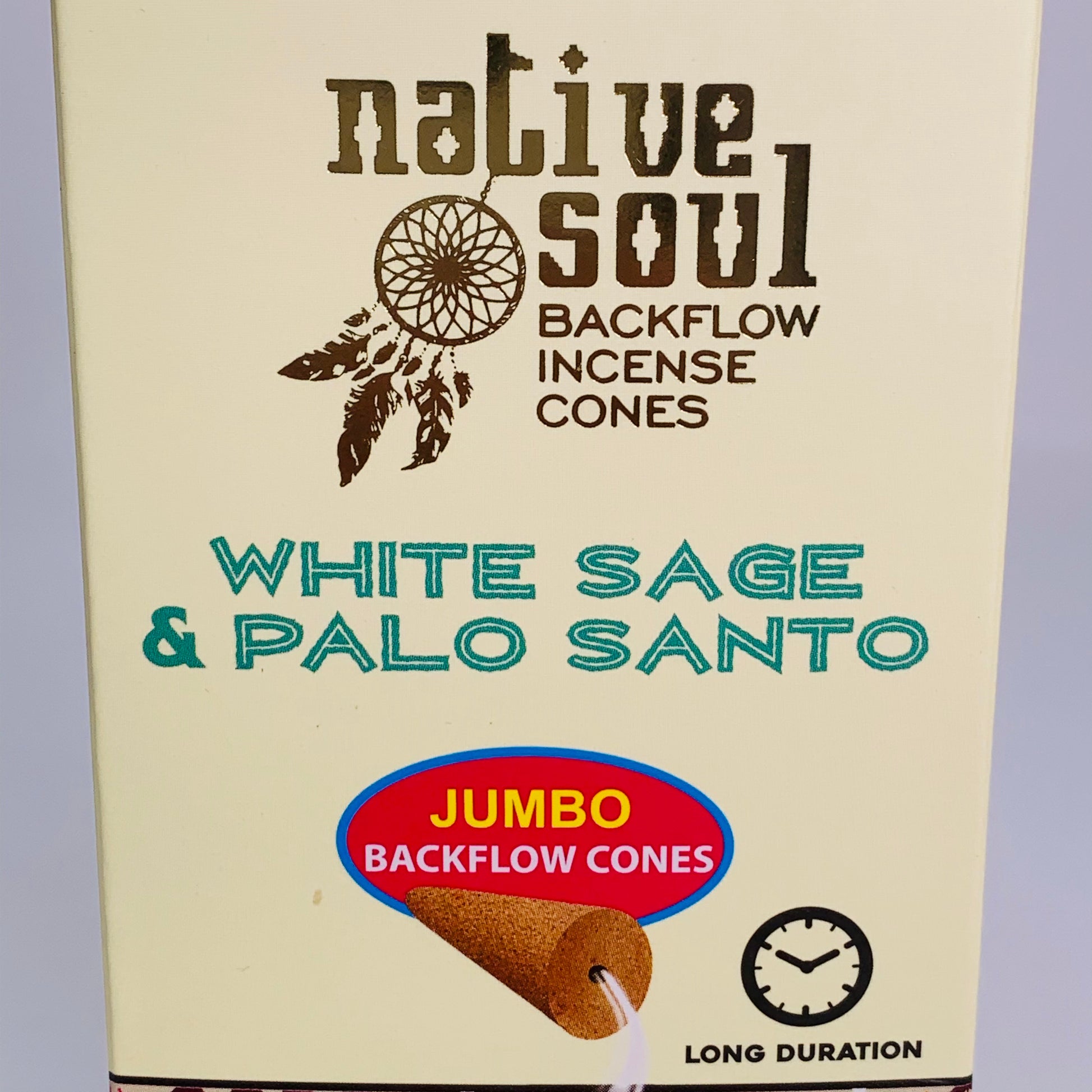 Backflow Cone Incense - White Sage & Palo Santo
