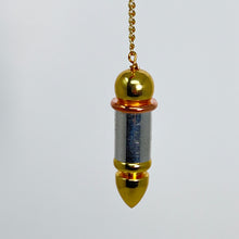 Load image into Gallery viewer, Pendulum - Silver/Brass Bullet with Copper Ring
