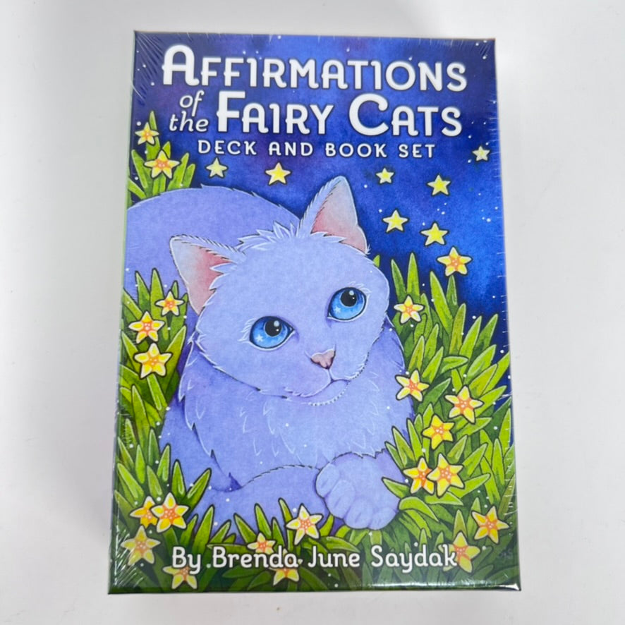 Affirmations of the Fairy Cats Deck & Book Set