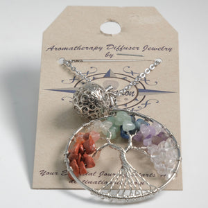 Aromatherapy Diffuser Necklace - Tree of Life