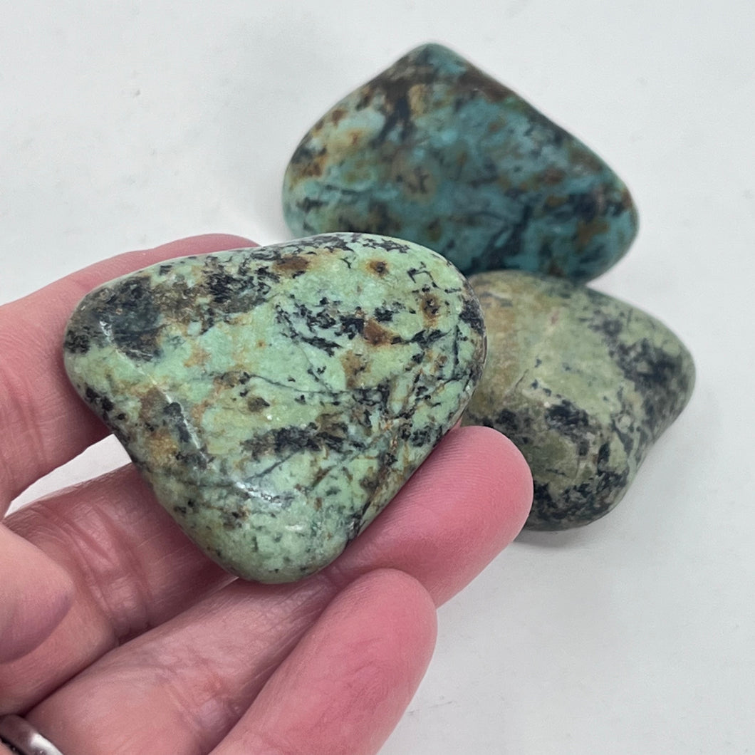 African Turquoise (Jasper) - Tumbled (Large)