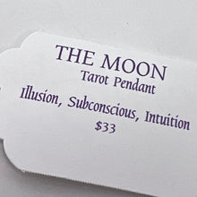 Load image into Gallery viewer, Tarot Pendant - The Moon (Gold Plated Stainless Steel)
