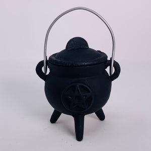 Cauldron - Cast Iron Black Pentacle 3" (small)
