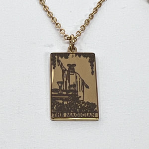 The Magician Tarot Necklace (Gold Plated Stainless Steel)