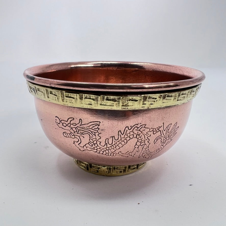 Copper Altar Bowl - Dragon