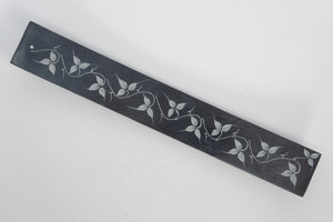Soapstone Incense Holder - Carved Leaf