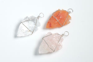 Arrowhead Wire Wrapped Pendant (Options)